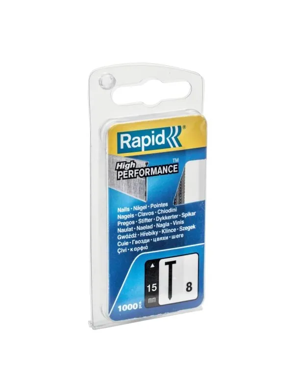 Rapid Brads 8/15Mm G 1M Narrow Blister