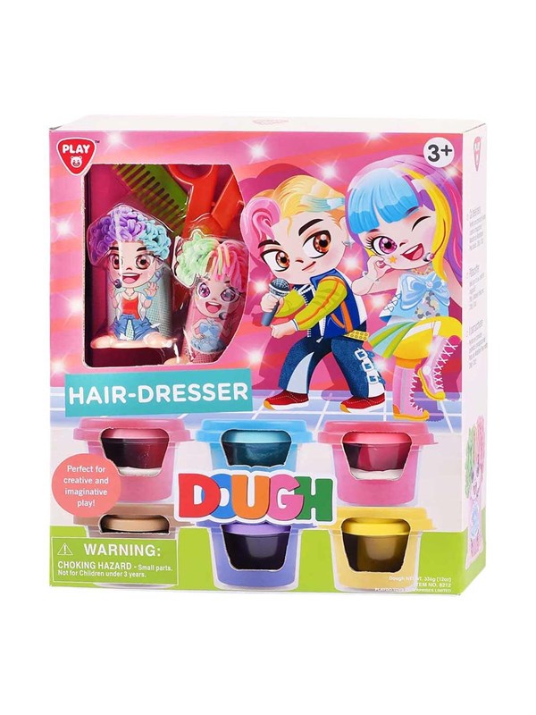 Playgo Hairdresser Clay Set - 6 Clay Pots
