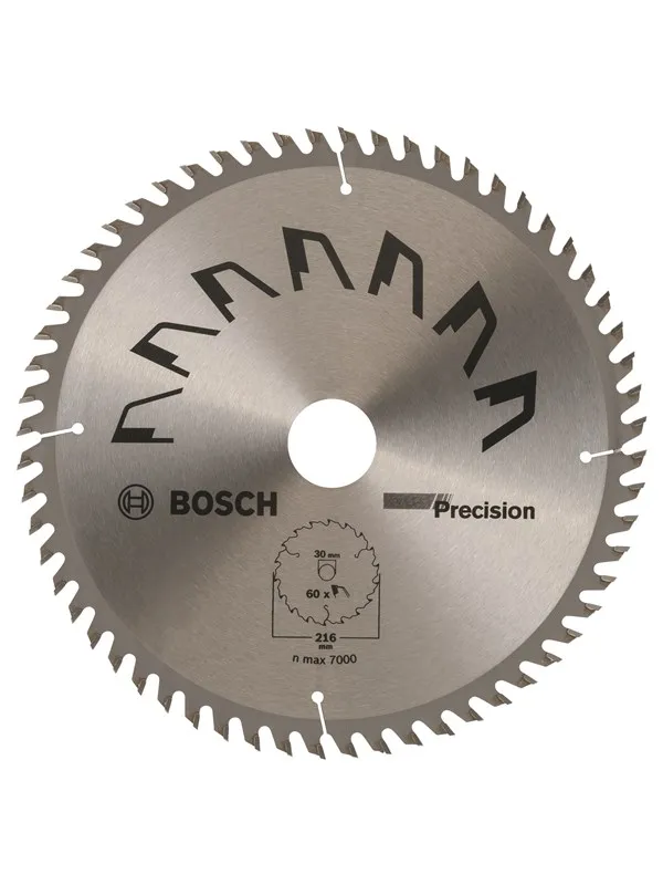 Bosch Sirkelsagblad PRECISION D= 216 mm, borediameter= 30 mm, T= 60