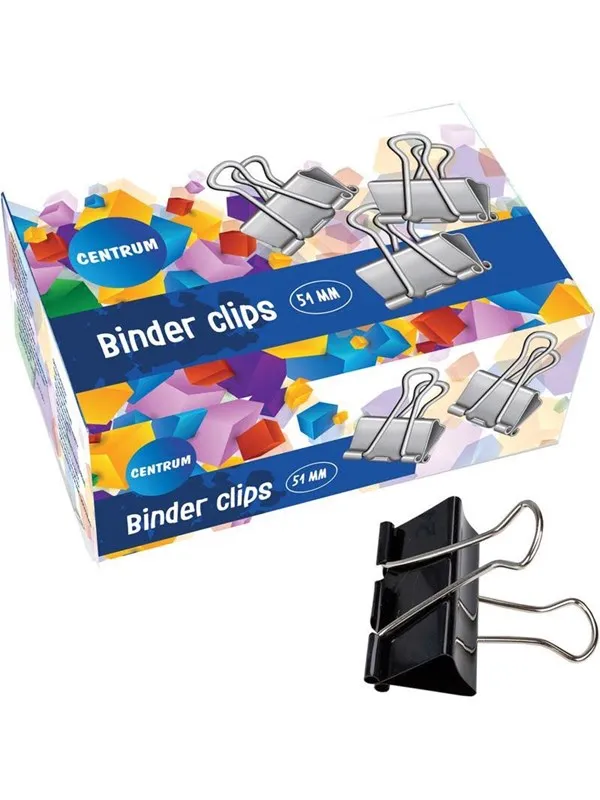 CENTRUM Foldback clamps 12 pcs. 51mm