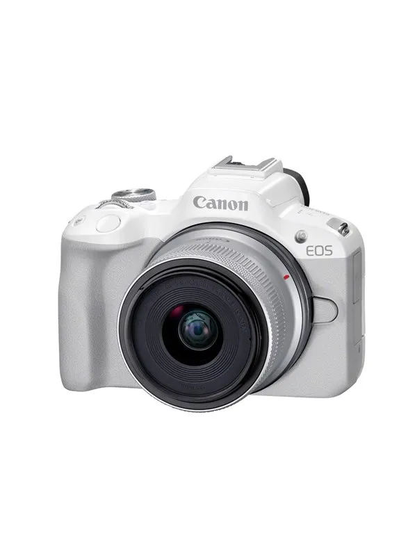 Canon EOS R50 + RF-S 18-45mm F4.5-6.3 IS STM - White