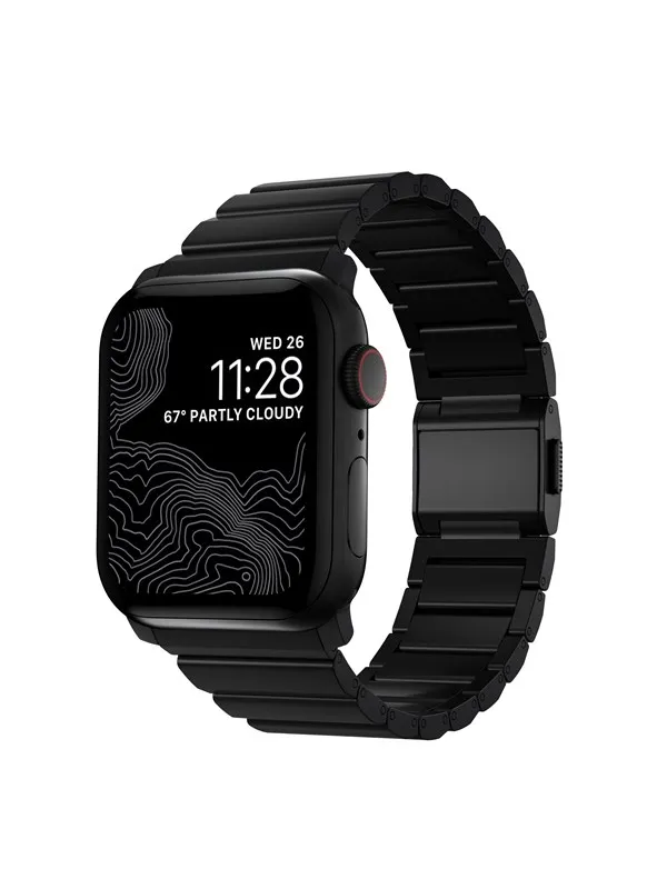 Nomad Titanium Band - black - Apple Watch Ultra 2/1 (49mm) 9/8/7 (45mm)/6/SE/5/4 (44mm)/3/2/1 (42mm)