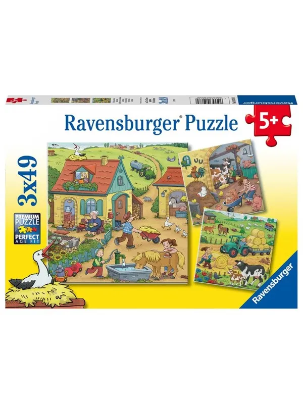 Ravensburger On The Farm 3x49p