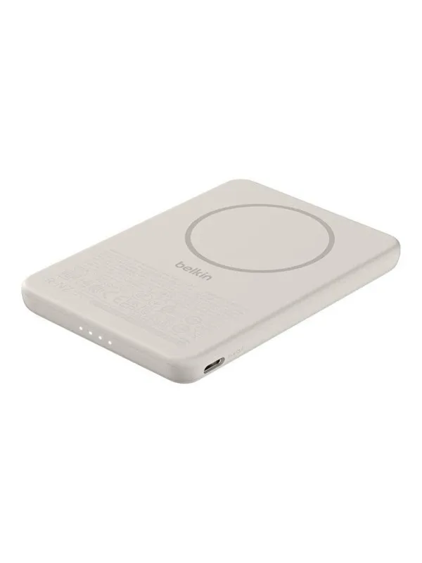 Belkin BoostCharge power bank - slim magnetic - USB-C - 7.5 watt Nødlader - 5 Ah
