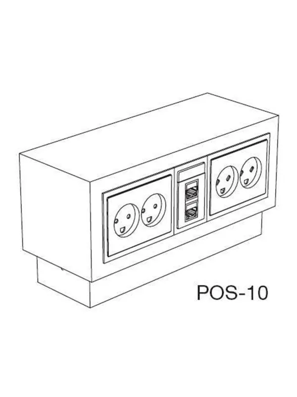 Thorsman Service post pos-10/10 white