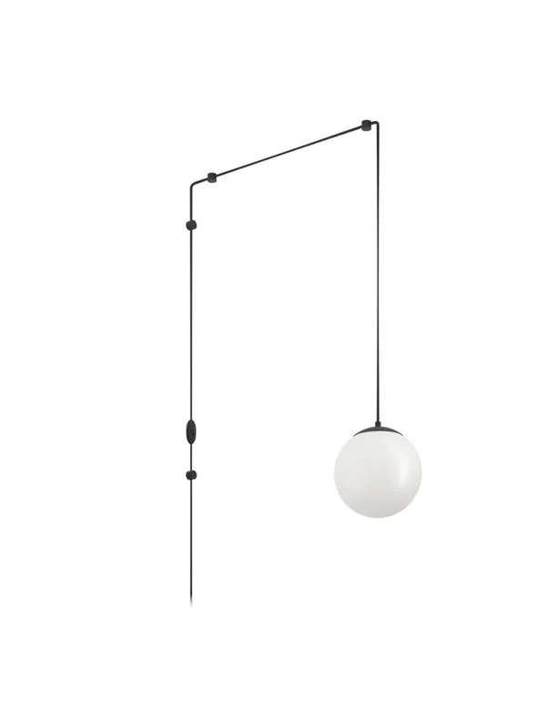 EGLO RONDO 3 PENDEL E27 SVART/OPAL