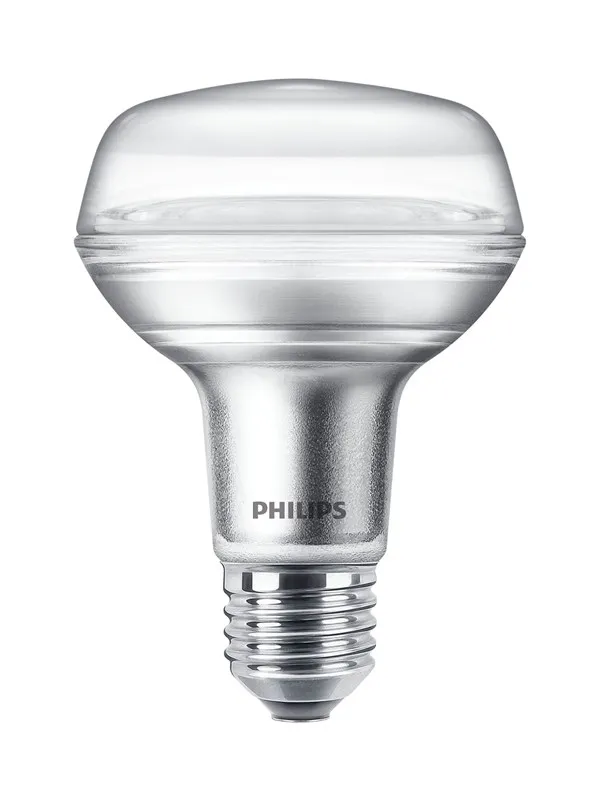 Philips LED-lyspære Reflektor R80 4W/827 (60W) 36° E27