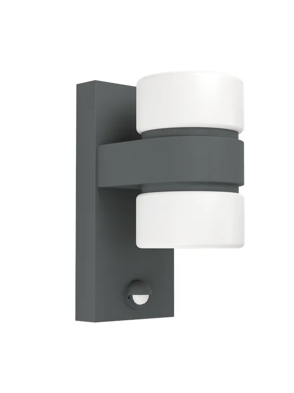 EGLO ATOLLARI outdoor wall lamp with sensor LED 2x6W anthracite