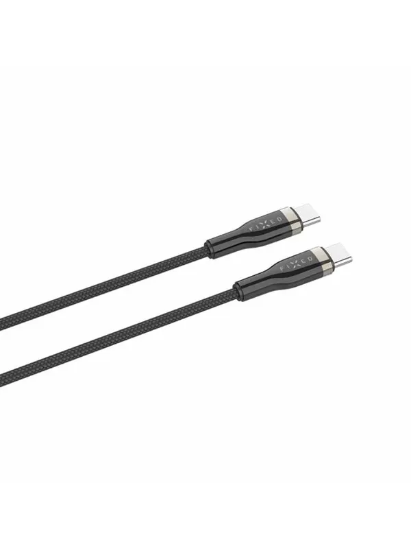 FIXED METAL series 100W - USB-C <-> USB-C - 2m - Svart