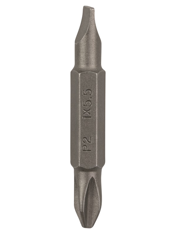 Bosch Dobbeltblad for phillips-kryssporskruer og skruer med rett spor (PH) S1,0 x 5,5 og PH2