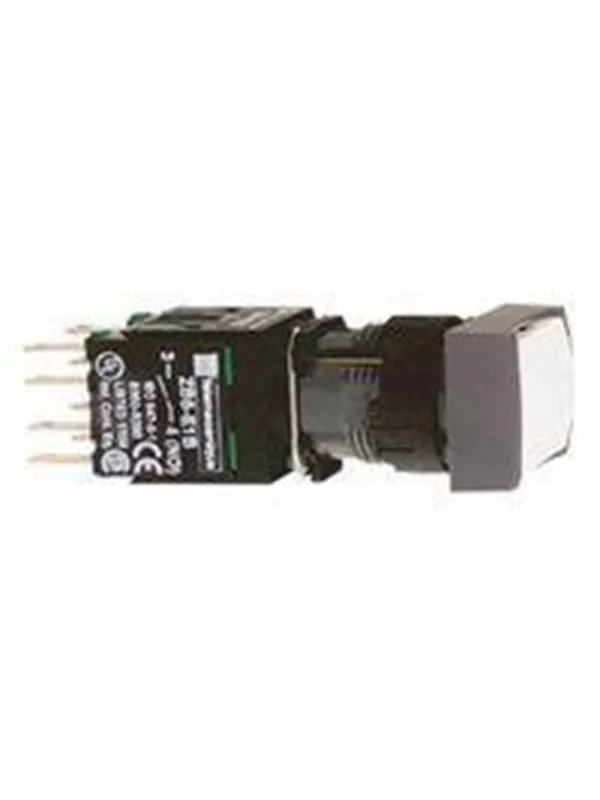Schneider Electric Rect.push but.white no