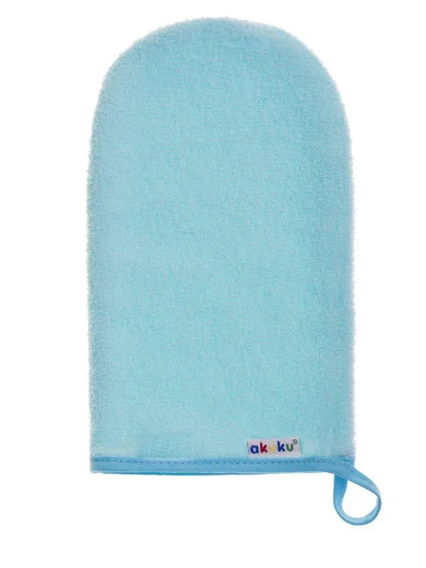 Akuku Washing glove terry turq.
