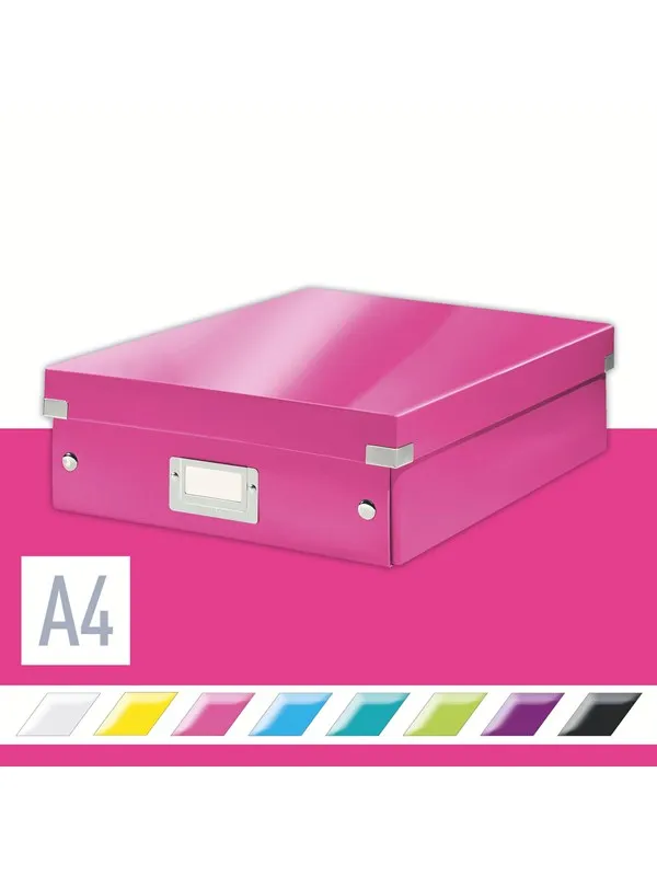 Leitz Sorteringsboks Click&Store  WOW Medium Rosa