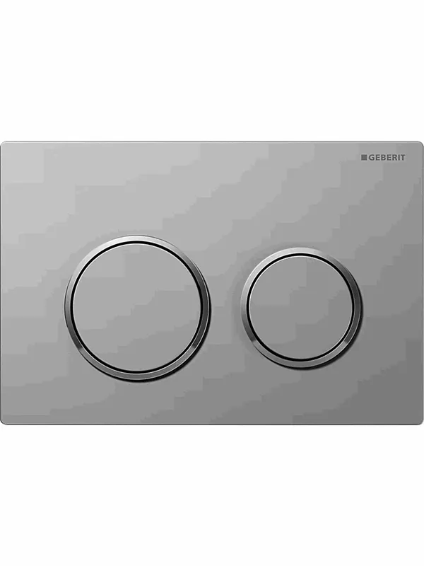 Geberit OMEGA20 flushplate, matt chrome/glossy