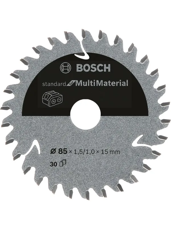 Bosch Standard for Multi Material-sirkelsagblad for batteridrevne sager 85 x 1,5 / 1 x 15 T30