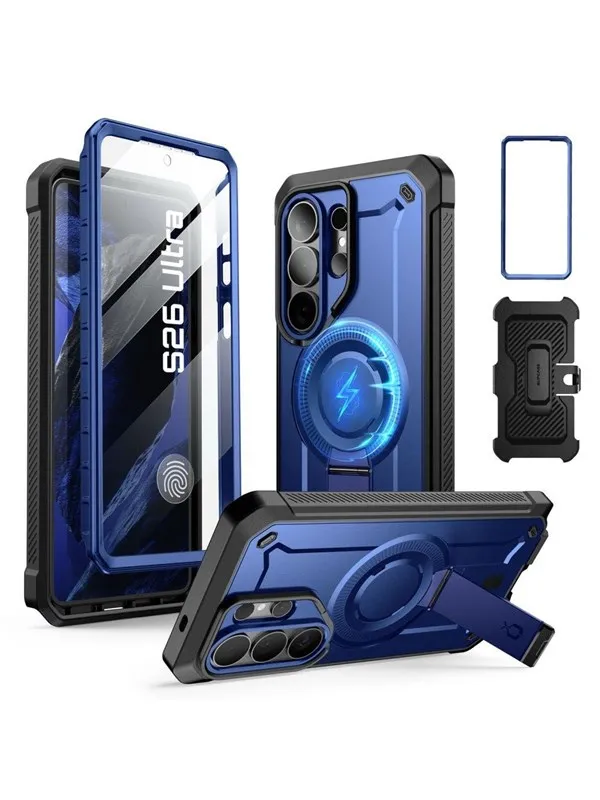 SUPCASE Unicorn Beetle Pro Mag MagSafe 2-set Case for Samsung Galaxy S26 Ultra - Black and Navy Blue
