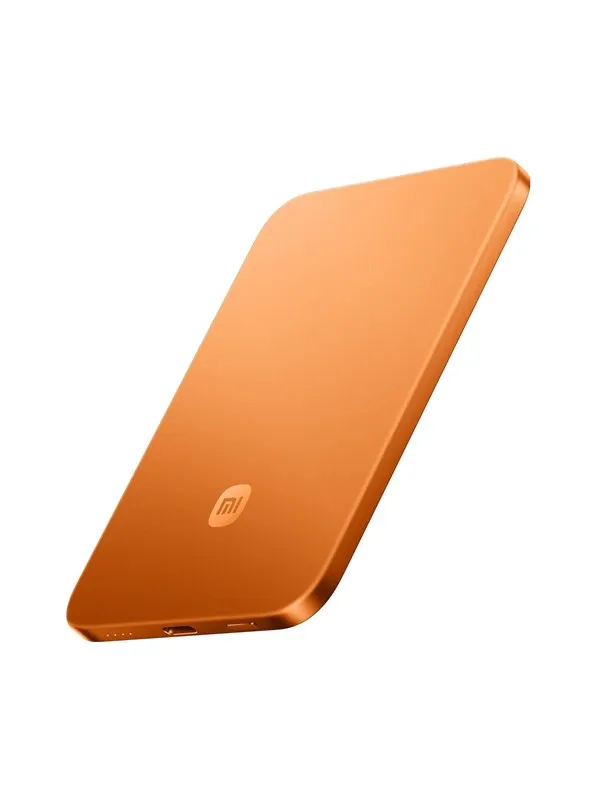 Xiaomi UltraThin Magnetic 15W Nødlader - Strålende oransje - 5000 mAh