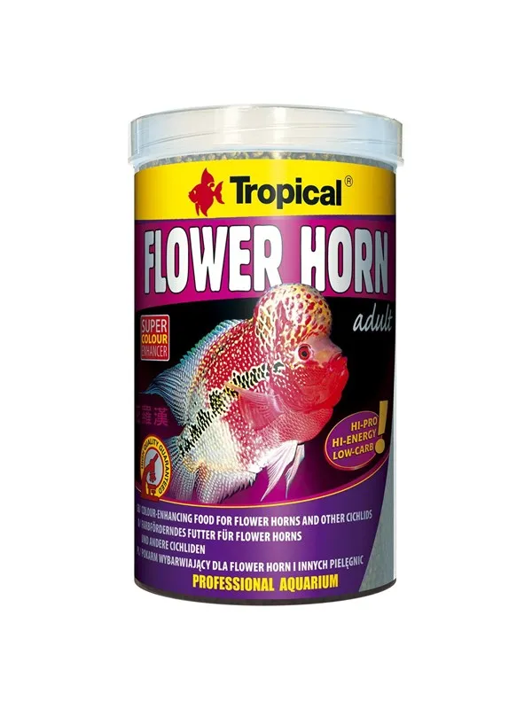 Tropical Flower Horn Adult Pellet 1000 ml. / 400 g.