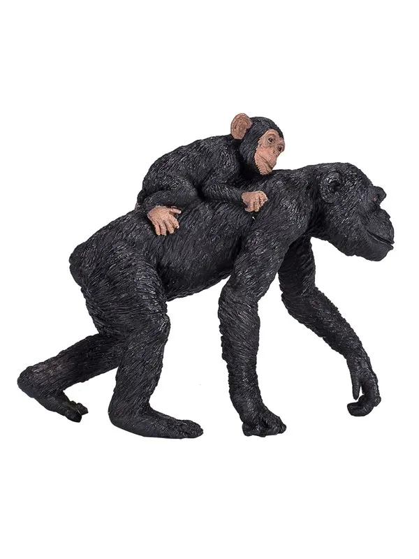 Mojo - Wildlife Chimpanzee with Baby