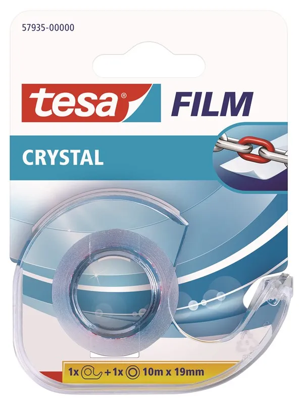 tesa film tape 10m x 19mm Crystal Transparent + dispenser