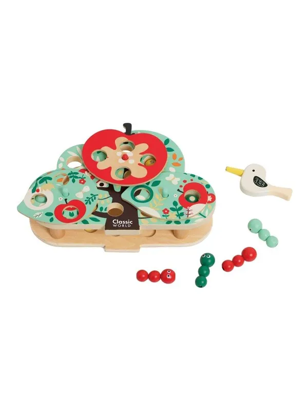 Classic World Doctor Wordpecker Wooden Catching Game 13pcs.