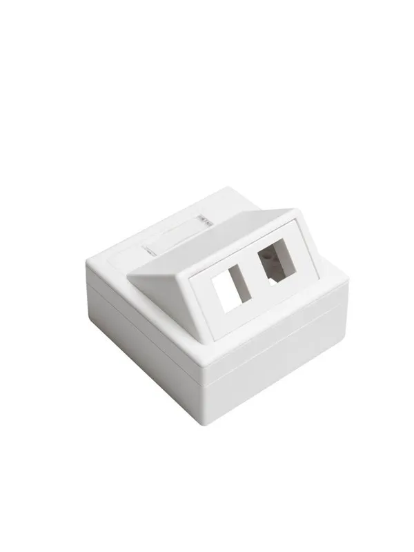 Leviton data outlet 2xkeystone white