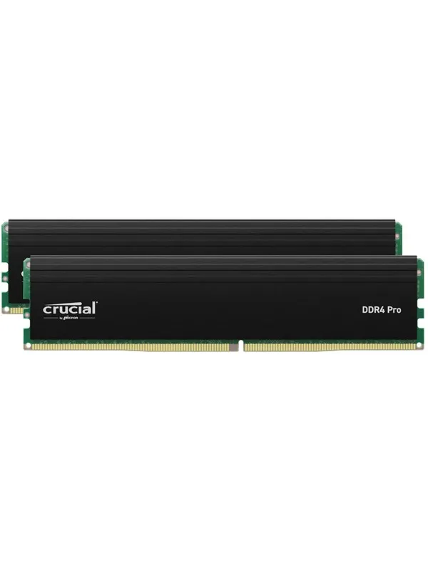Crucial PRO DDR4-3200 - 64GB - CL22 - Dual Channel (2 pcs) - Intel XMP - Svart