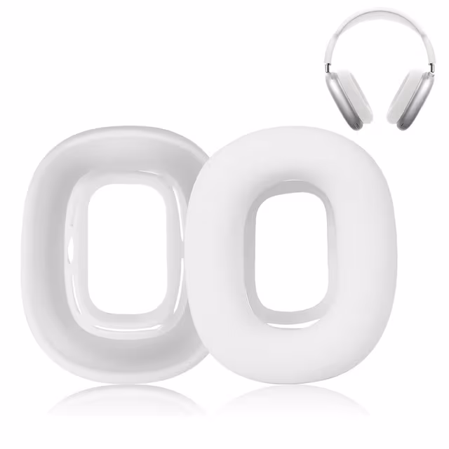 Øreputer for Airpods Max-hodetelefoner Hvit