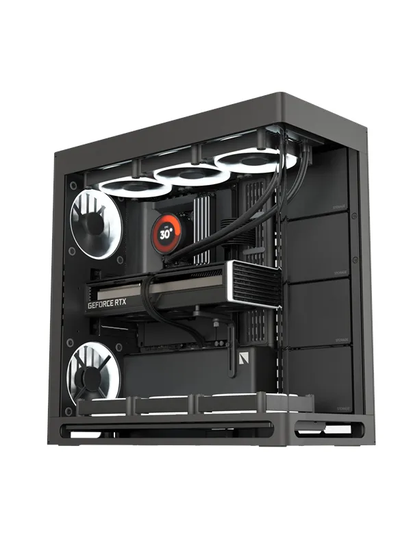 Havn HS 420 Black - Kabinett - Miditower - Svart