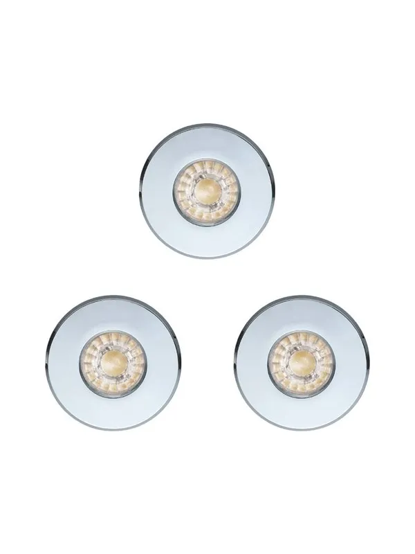 EGLO IGOA INNEBYGD. SETT IP44/IP20 3X3.3W Ø85 KROM