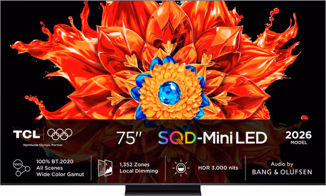 TCL 75" MSQLED85L 4K SQD-Mini LED TV (2026)