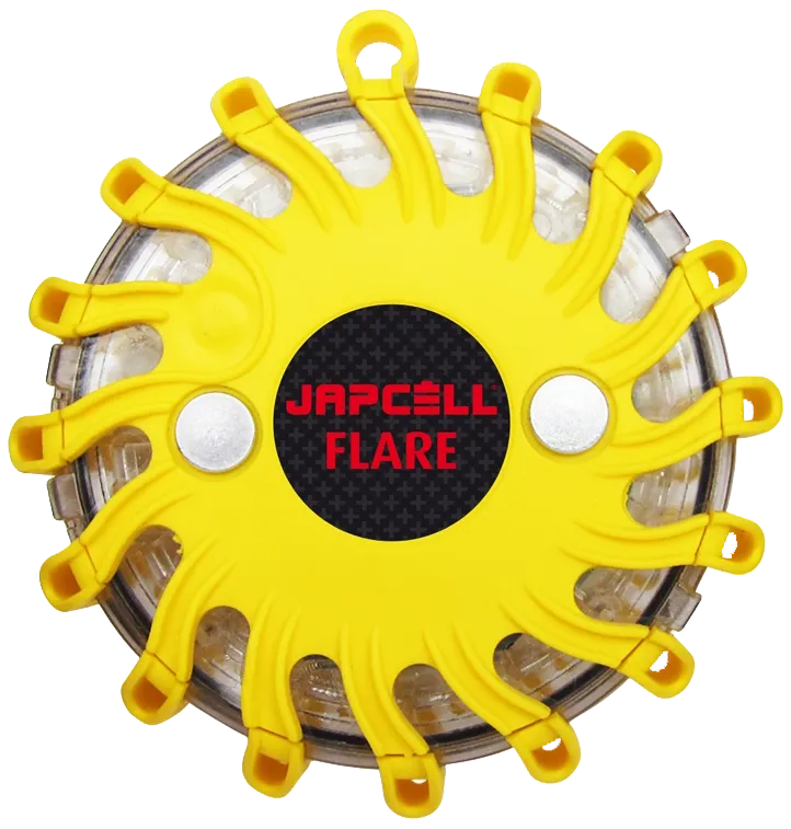 Japcell varselsblink 'skilpadde' oppladbar m/batt