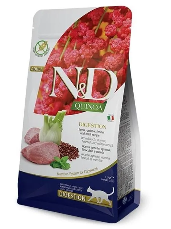 Farmina N&D Quinoa Digestion Lamb and Fennel - dry cat food - 1.5 kg