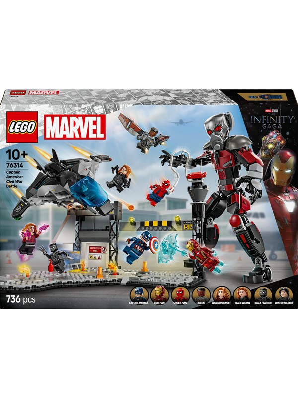 LEGO Super Heroes Marvel 76314 Actionfylt kamp fra Captain America: Civil War