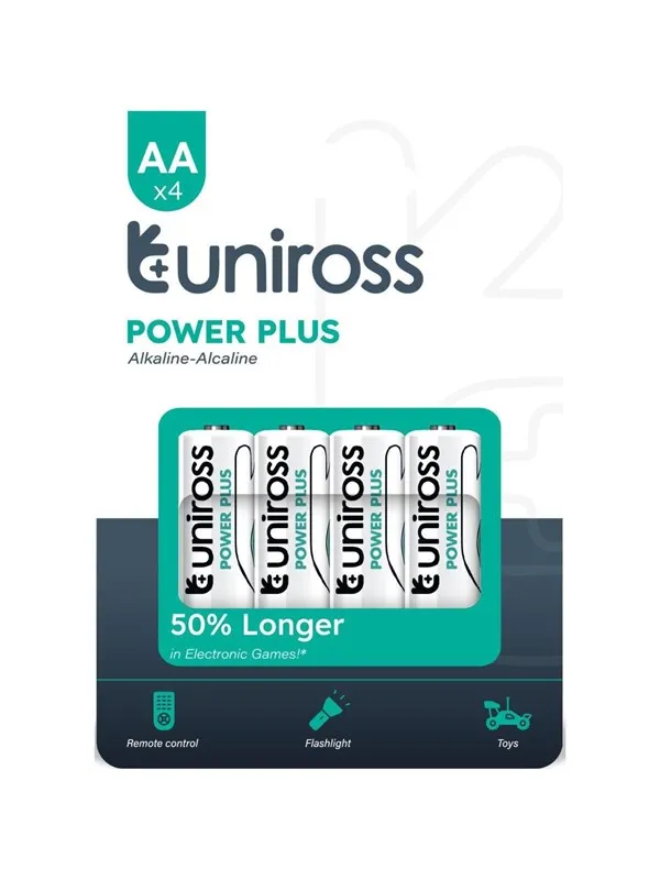 UNiROSS Multipakke Power Plus Alkaline AA (40 Pack)