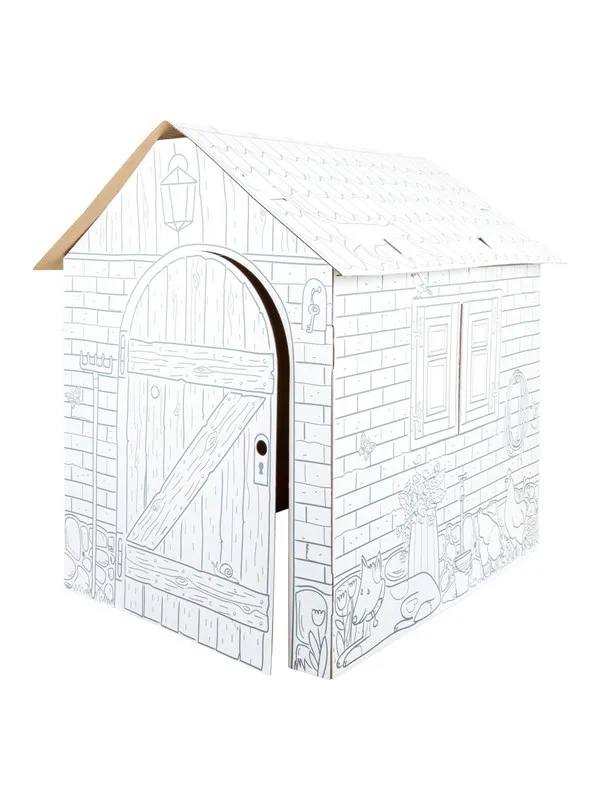 Small Foot - Cardboard Playhouse Farm 87x71x88cm
