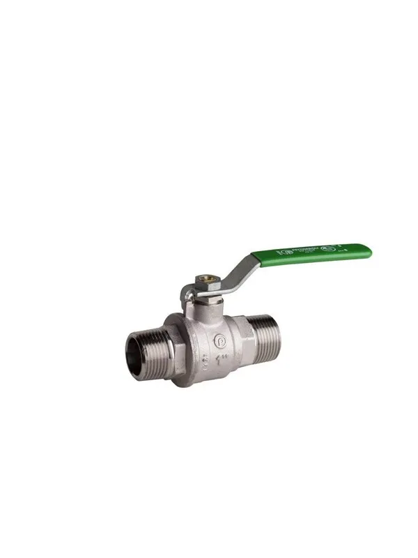 Pettinaroli M x m heavyduty fullway ball valve green steel lever tea t