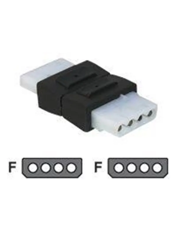 DeLOCK power connector adaptor - 4 PIN internal power to 4 PIN internal power