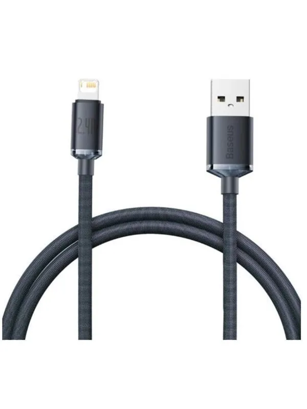 Baseus Crystal Shine cable USB to Lightning 2.4A 1.2m (black)