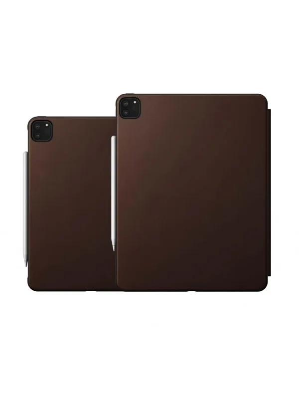 Nomad - Rugged Folio - iPad Pro 12.9 (4th Gen) | Rustic Brown Leather