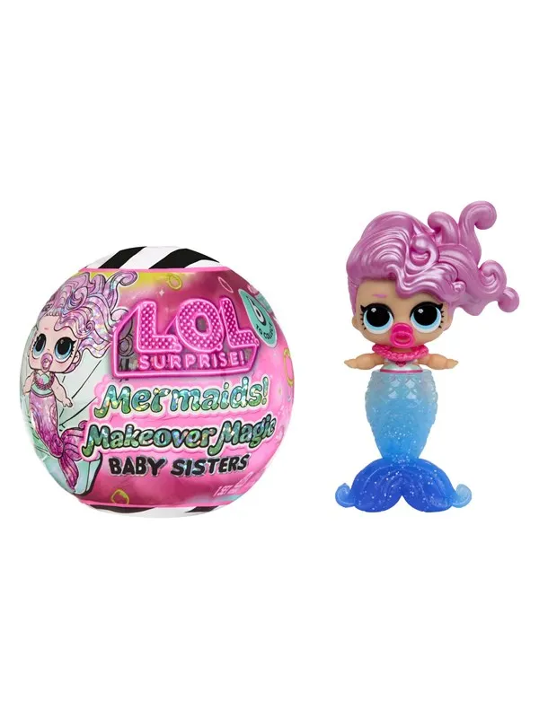 L.O.L. Mermaids!  Makeover Magic Baby Sisters Asst
