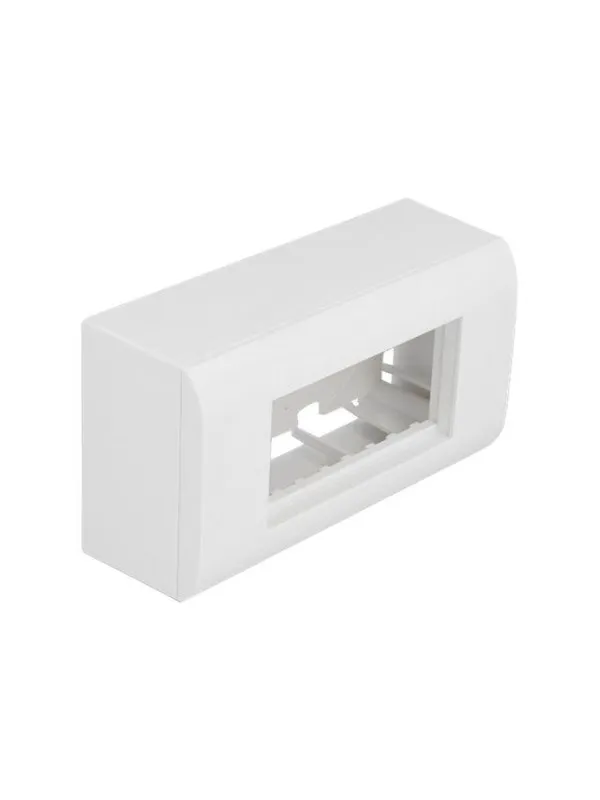 DeLOCK Easy 45 - Surface Mounted Box - White RAL 9003