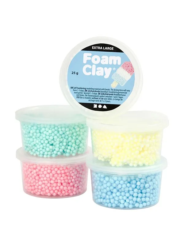 Creativ Company Foam Clay Extra Large 5 Colors