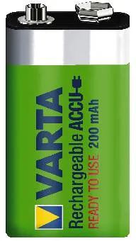 VARTA Ladbart batteri, 9V, 200mah, 1 stk.