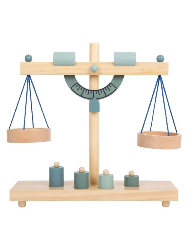 Small Foot - Wooden Scale with Weights 5dlg.