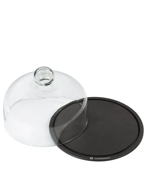 Zassenhaus Osteklokke 23cm sort bund