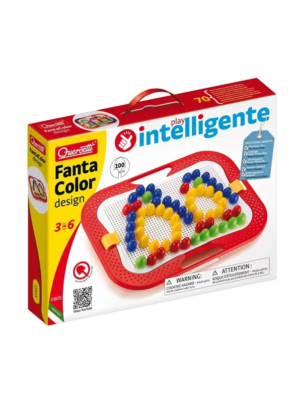 Quercetti FantaColor peg mosaic - ø 20 mm 100 pieces - SPEC