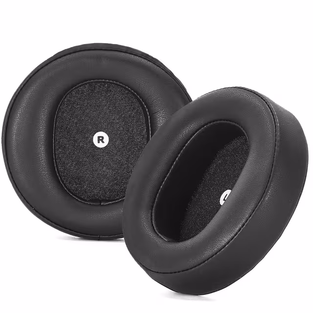 2 stk. Erstatningsøreputer Kompatibel med Audeze Maxwell - Proteinlær og Memory Foam