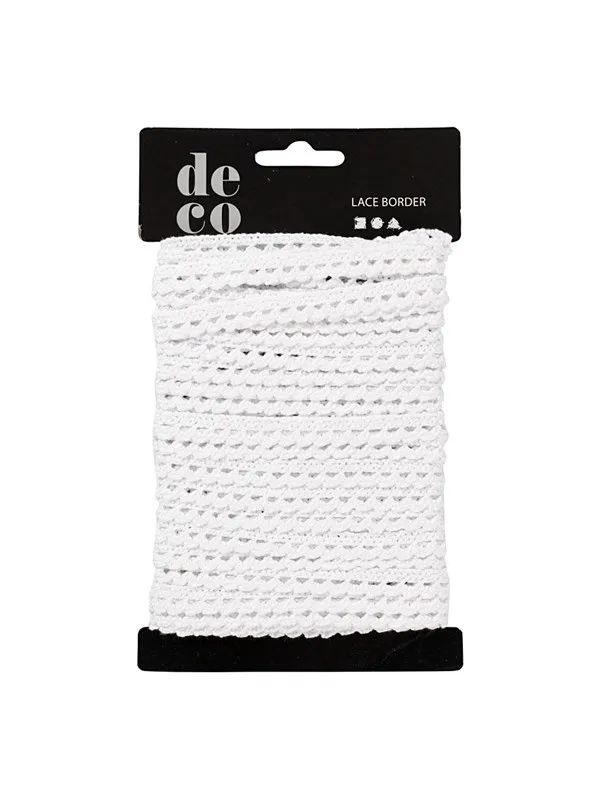 Creativ Company - Lace Ribbon White 10m