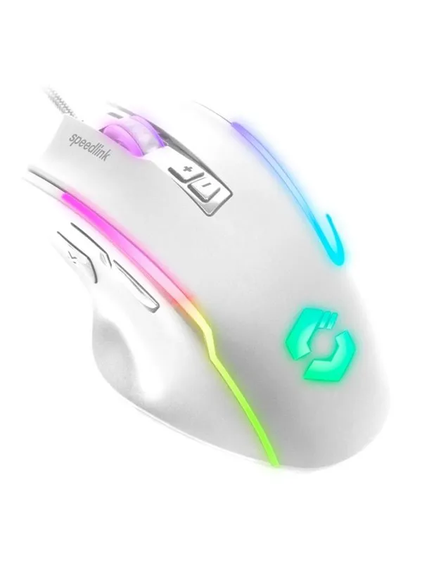 Speed-Link DECUS NX RGB - Gaming mus - Hvit